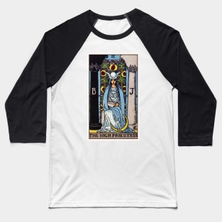 II. The High Priestess Tarot Card Baseball T-Shirt